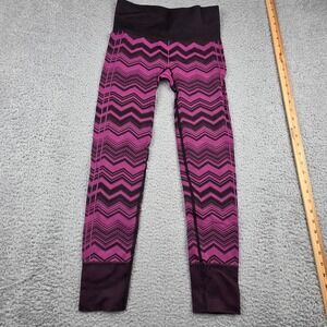Lululemon Ebb To Street Tight Women No Size Purple Zig Zag‎ Seamless Leggings